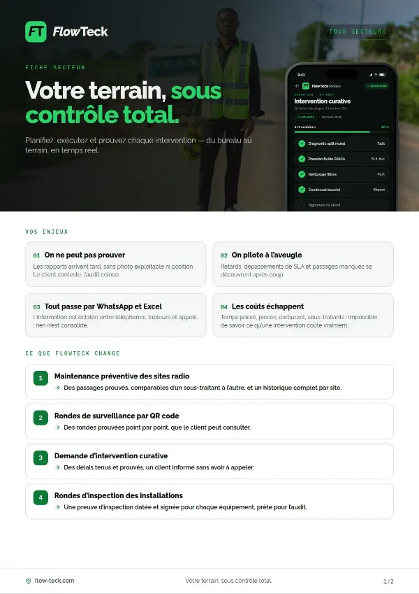 Fiche générale FlowTeck — 1/2